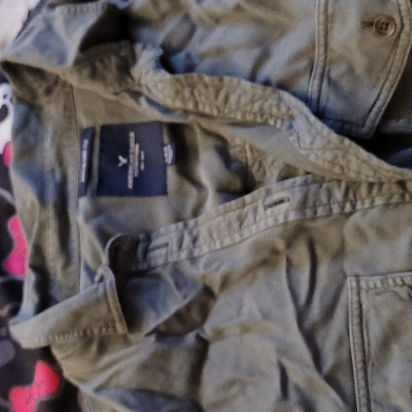 AE Boyfriend Cotton Button Up - Picture 1 of 5